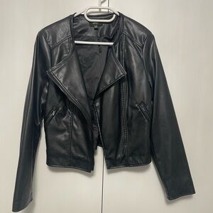 Only Black Leather Jacket